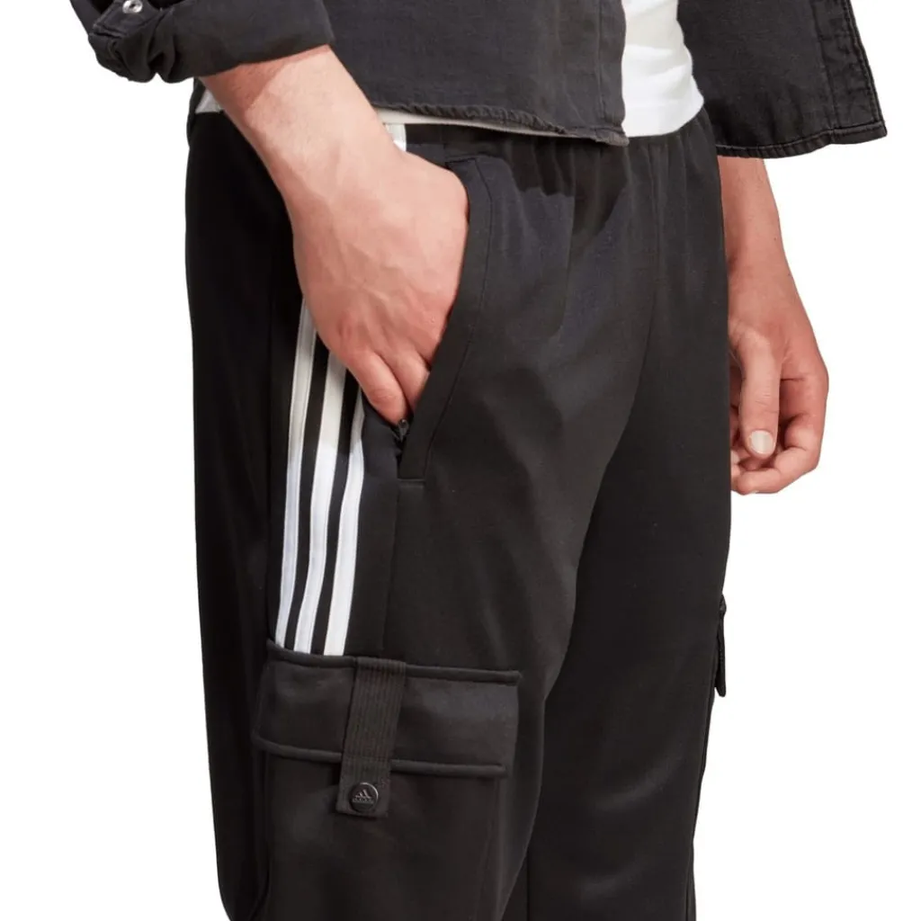 Trousers*adidas Mens Trio Cargo Tracksuit Bottoms in Black