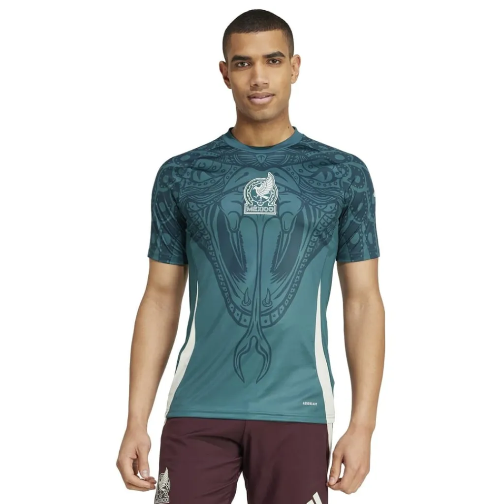 Football And Rugby Clothing*adidas Mexico Pre Match Shirt 2024 Adults in Green