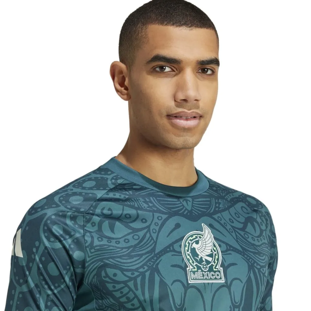 Football And Rugby Clothing*adidas Mexico Pre Match Shirt 2024 Adults in Green