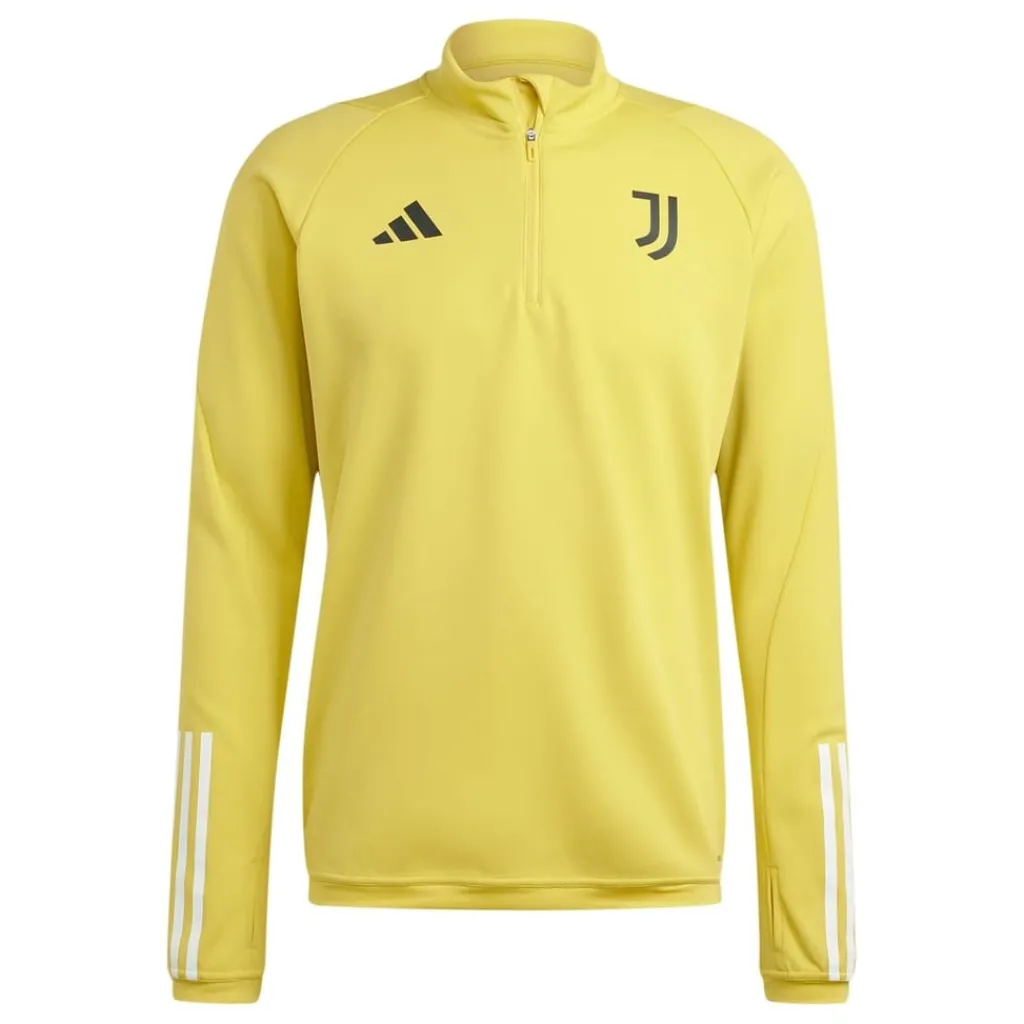 Fitness And Gym Tops*adidas Mock Neck Regular Fit Athletic Top in Gold