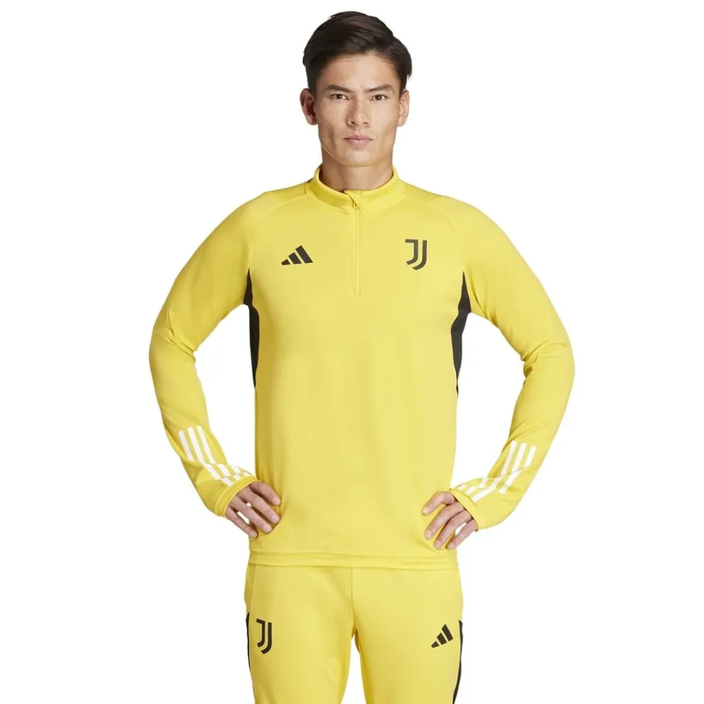 Fitness And Gym Tops*adidas Mock Neck Regular Fit Athletic Top in Gold