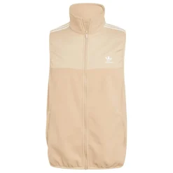 Coats And Jackets*adidas Originals Adicolor 3-Stripes Microfleece Vest in Beige