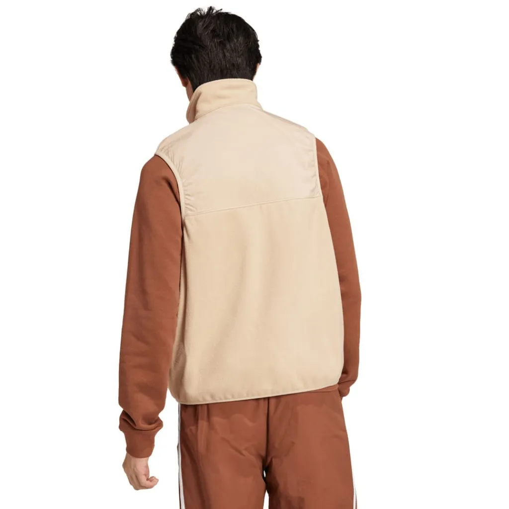 Coats And Jackets*adidas Originals Adicolor 3-Stripes Microfleece Vest in Beige