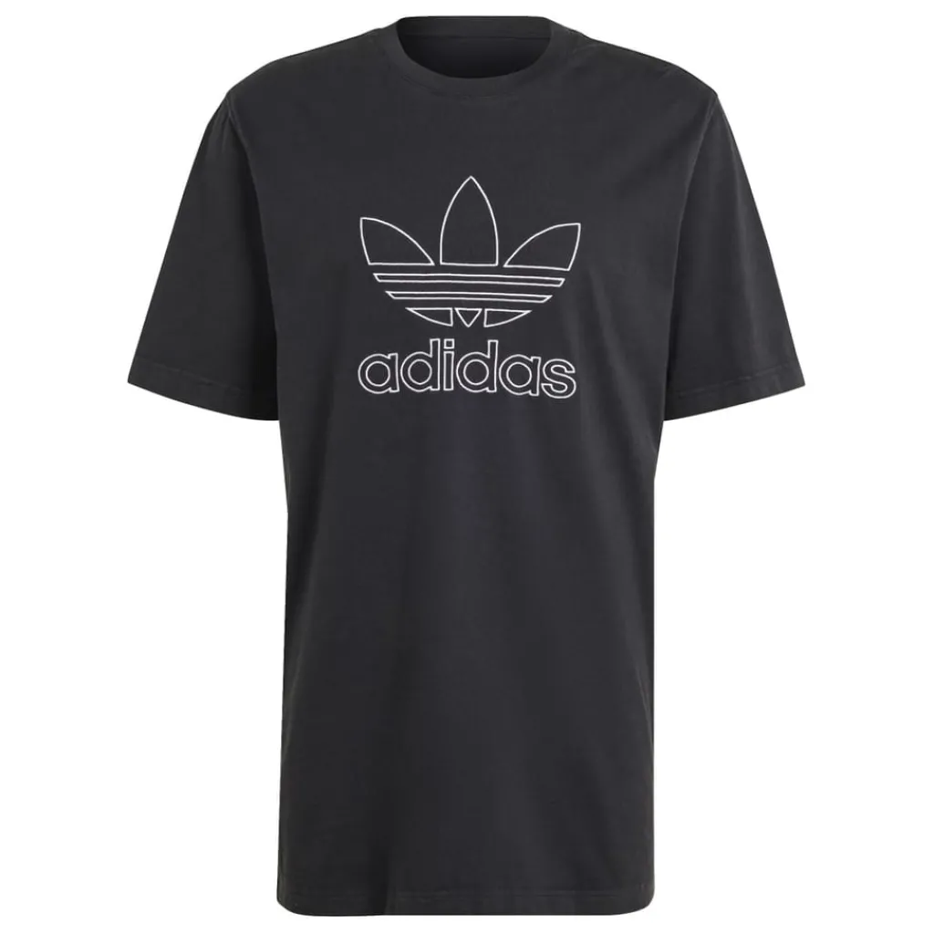T-Shirts And Vests*adidas Originals Adicolor Outline Trefoil T-Shirt in Black