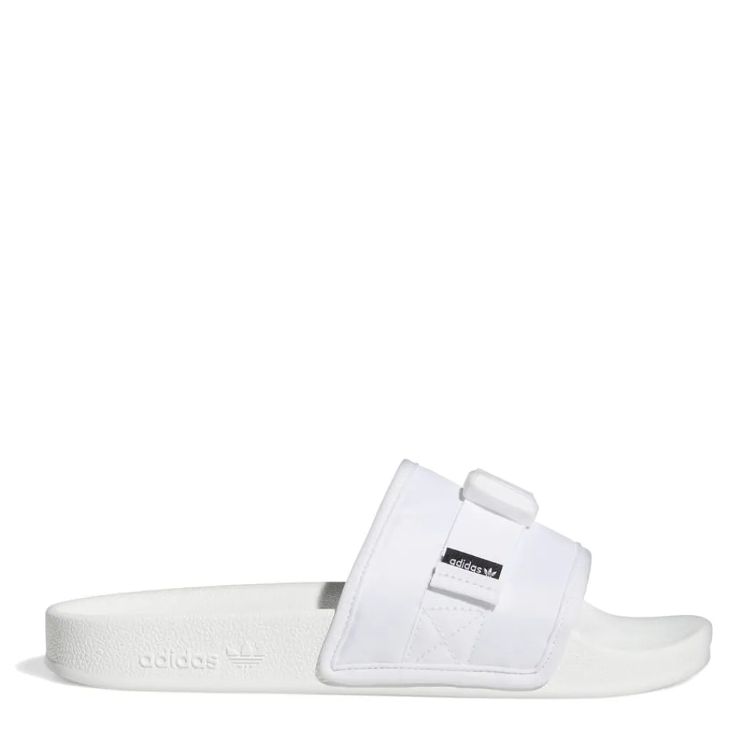 Beach Shoes*adidas Originals Adilette Pouch Sliders in White