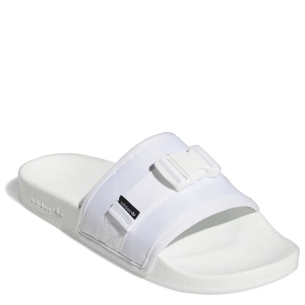 Beach Shoes*adidas Originals Adilette Pouch Sliders in White