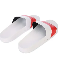 Beach Shoes*adidas Originals Adilette Slide Sandals in White red