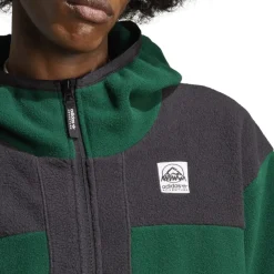 Sweatshirts*adidas Originals Adventure FC Full-Zip Polar Fleece Hoodie in Green