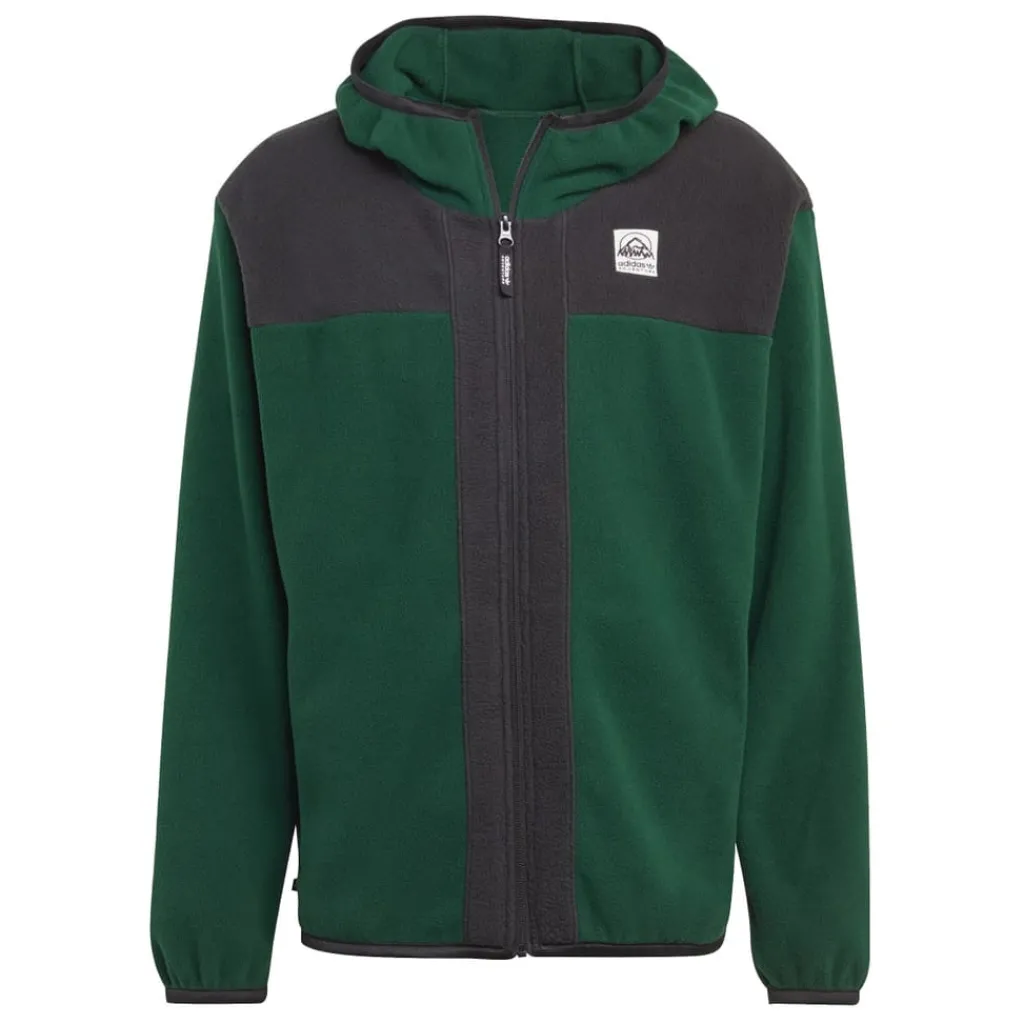Sweatshirts*adidas Originals Adventure FC Full-Zip Polar Fleece Hoodie in Green