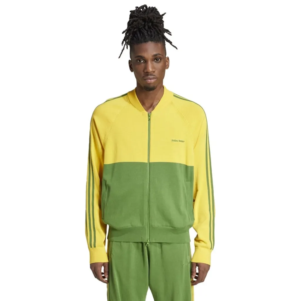 Tracksuits*adidas Originals By Wales Bonner New Knit Track Top in Green