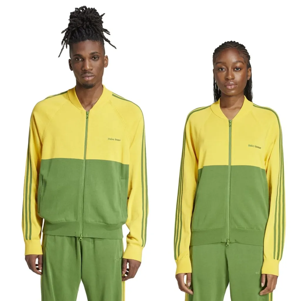 Tracksuits*adidas Originals By Wales Bonner New Knit Track Top in Green