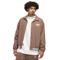 Coats And Jackets*adidas Originals Coach Overshirt in Brown