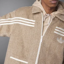 Sweatshirts*adidas Originals Collared zt in Brown