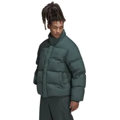 Coats And Jackets*adidas Originals Collared Neck Relaxed Fit Down Jacket in Green