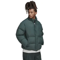Coats And Jackets*adidas Originals Collared Neck Relaxed Fit Down Jacket in Green