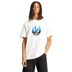 T-Shirts And Vests*adidas Originals Flames Logo T-Shirt in White