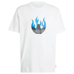 T-Shirts And Vests*adidas Originals Flames Logo T-Shirt in White