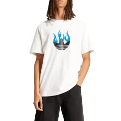 T-Shirts And Vests*adidas Originals Flames Logo T-Shirt in White