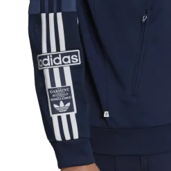 Tracksuits*adidas Originals Funnel Neck Regular Fit Athletic Tops in Blue