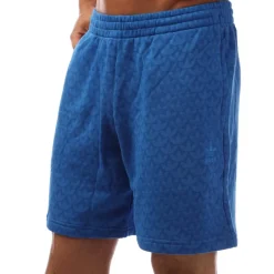 Shorts*adidas Originals Graphics Monogram Shorts in Blue
