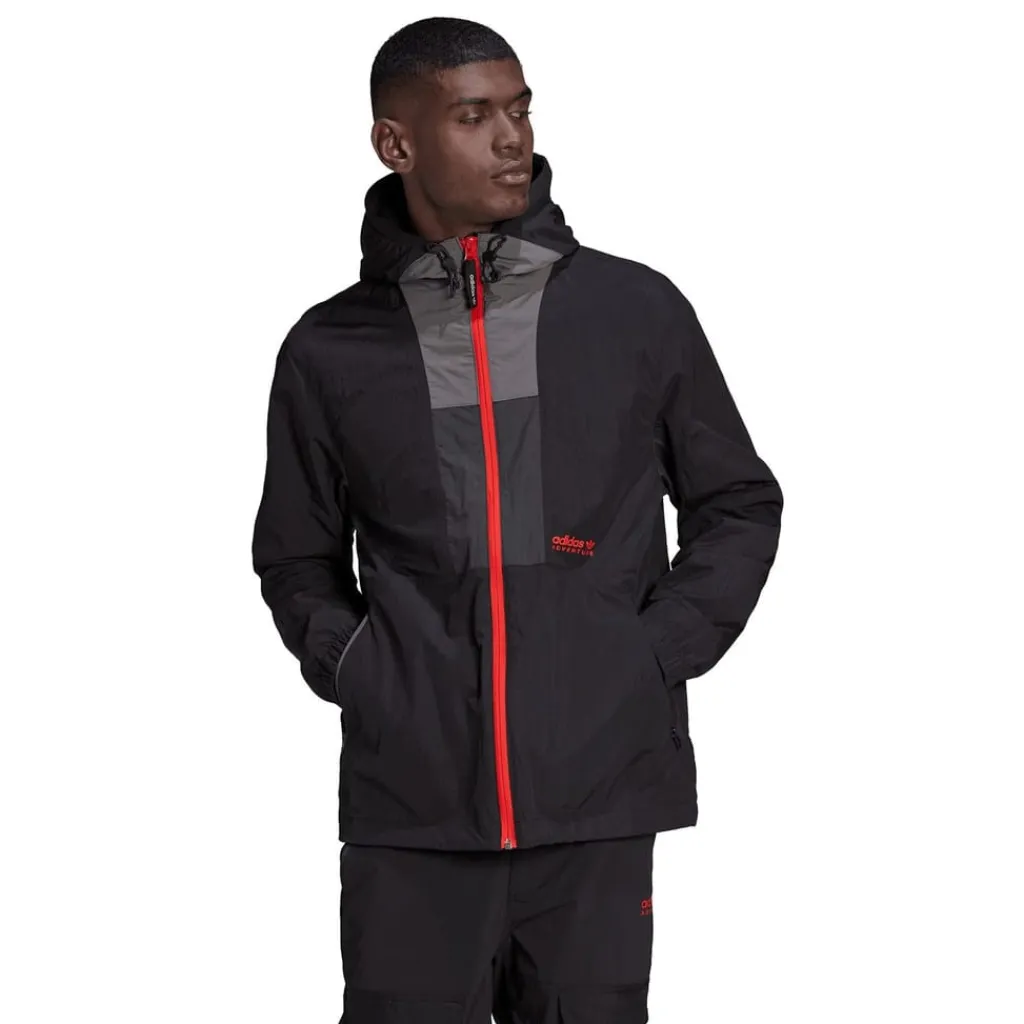 Tracksuits*adidas Originals Hooded Regular Fit Sweatshirt Top in Black