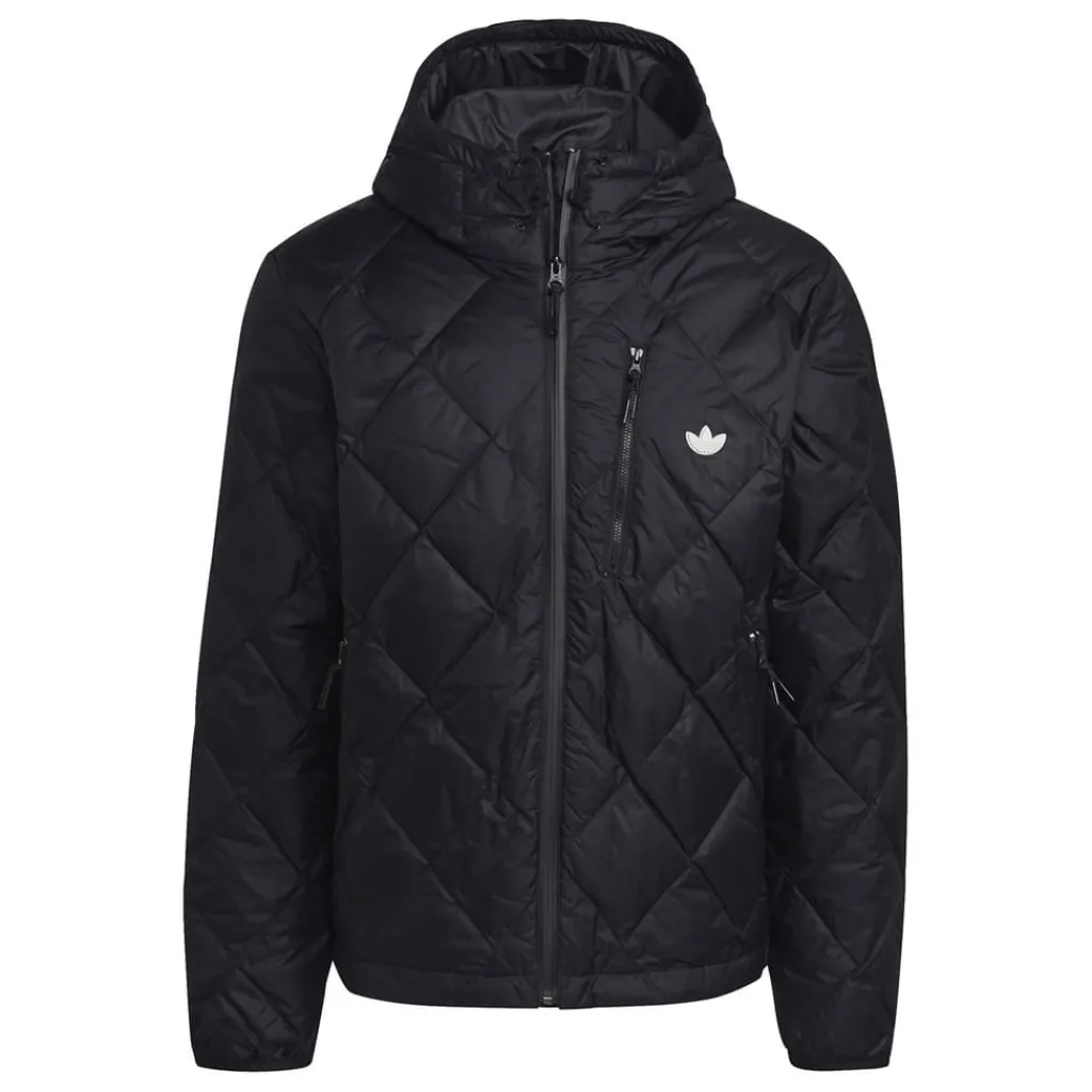 Coats And Jackets*adidas Originals Hooded Regular Fit Down Jacket in Black
