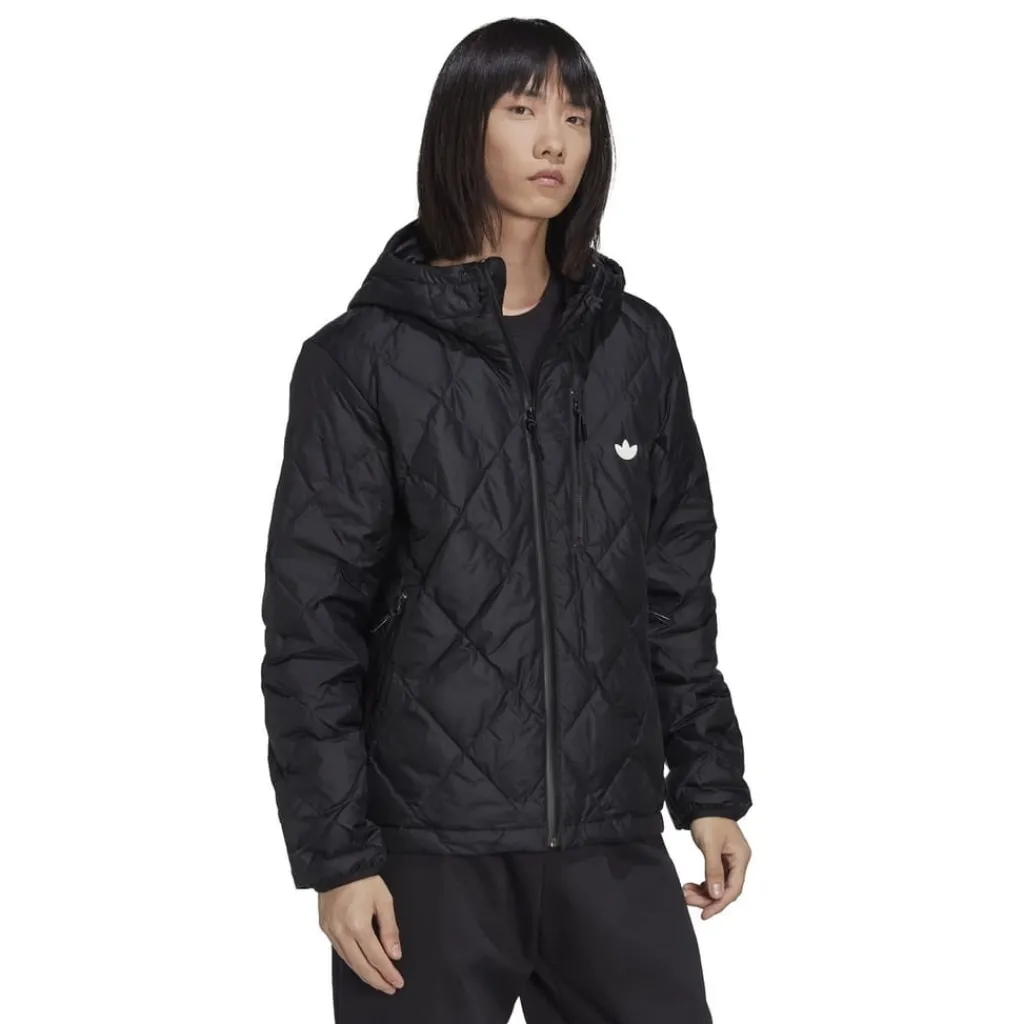 Coats And Jackets*adidas Originals Hooded Regular Fit Down Jacket in Black