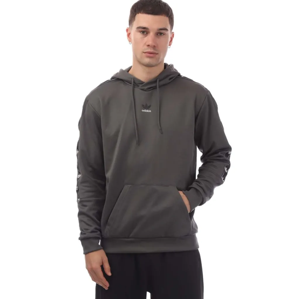 Sweatshirts|Hoodies*adidas Originals Mono Tape Overhead Hoodie in Grey