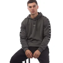 Sweatshirts|Hoodies*adidas Originals Mono Tape Overhead Hoodie in Grey