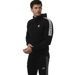 Sweatshirts*adidas Originals Originals Edge Full-Zip Hoodie in Black-White