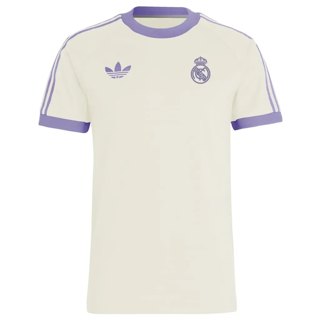 Football And Rugby Clothing*adidas Originals Real Madrid Adicolor Classics 3 Stripes T-Shirt Adults in Purple