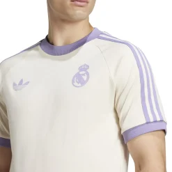 Football And Rugby Clothing*adidas Originals Real Madrid Adicolor Classics 3 Stripes T-Shirt Adults in Purple