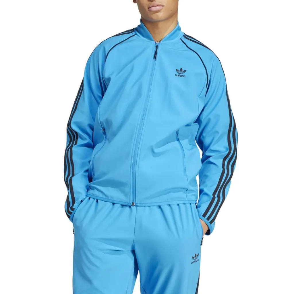 Tracksuits*adidas Originals SST Bonded Track Top in Blue