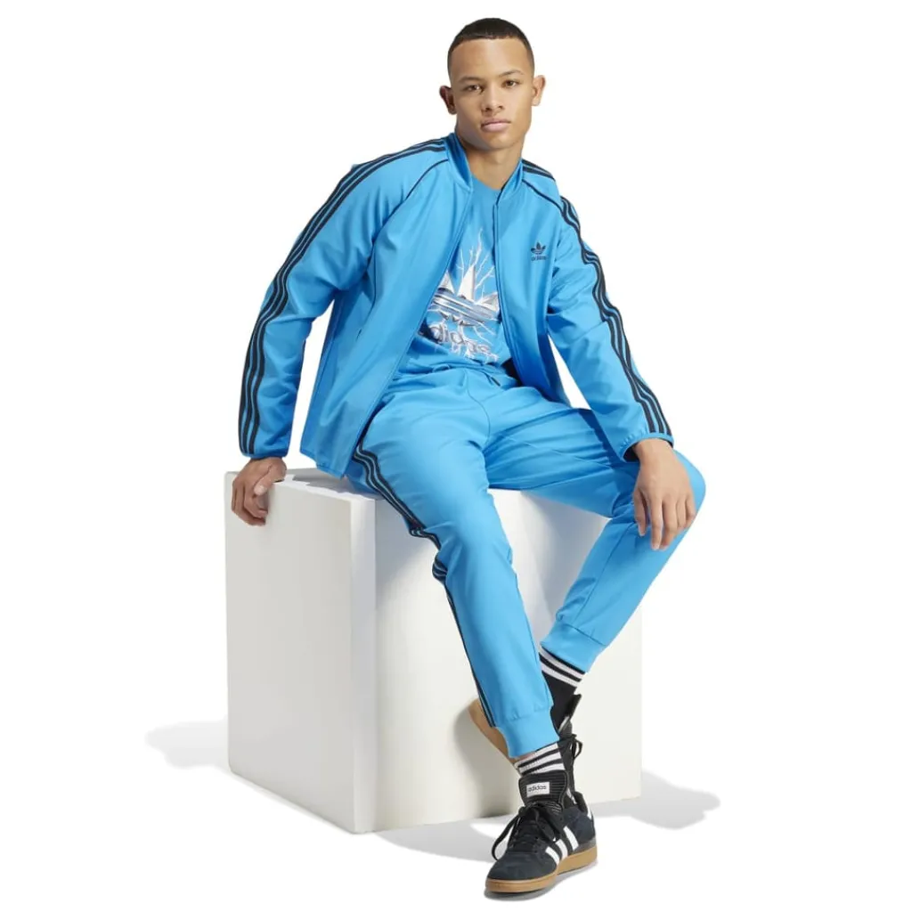Tracksuits*adidas Originals SST Bonded Track Top in Blue