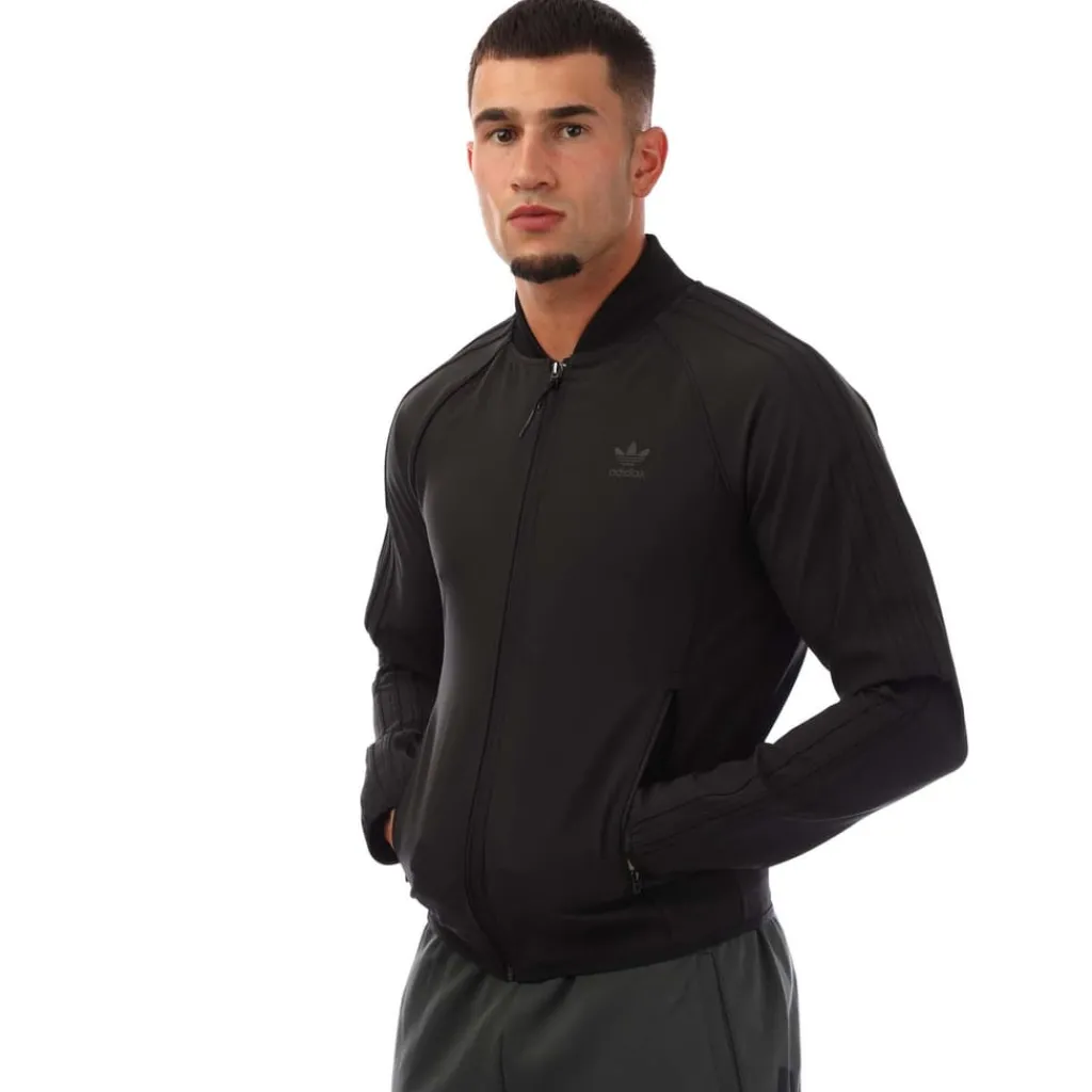 Tracksuits*adidas Originals SST Bonded Track Top in Black