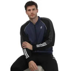 Sweatshirts|Tracksuits*adidas Originals Superstar Fleece Track Top in Navy