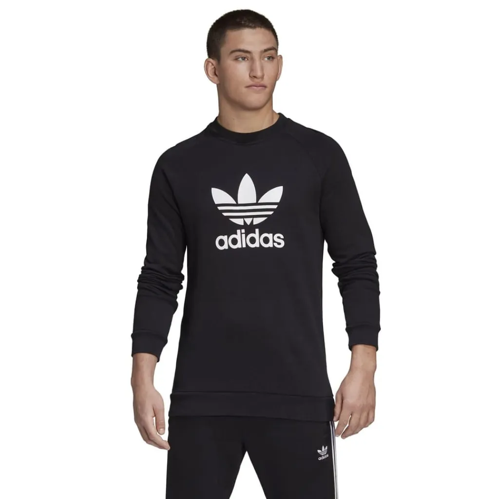 Sweatshirts*adidas Originals Trefoil Sweatshirt in Black