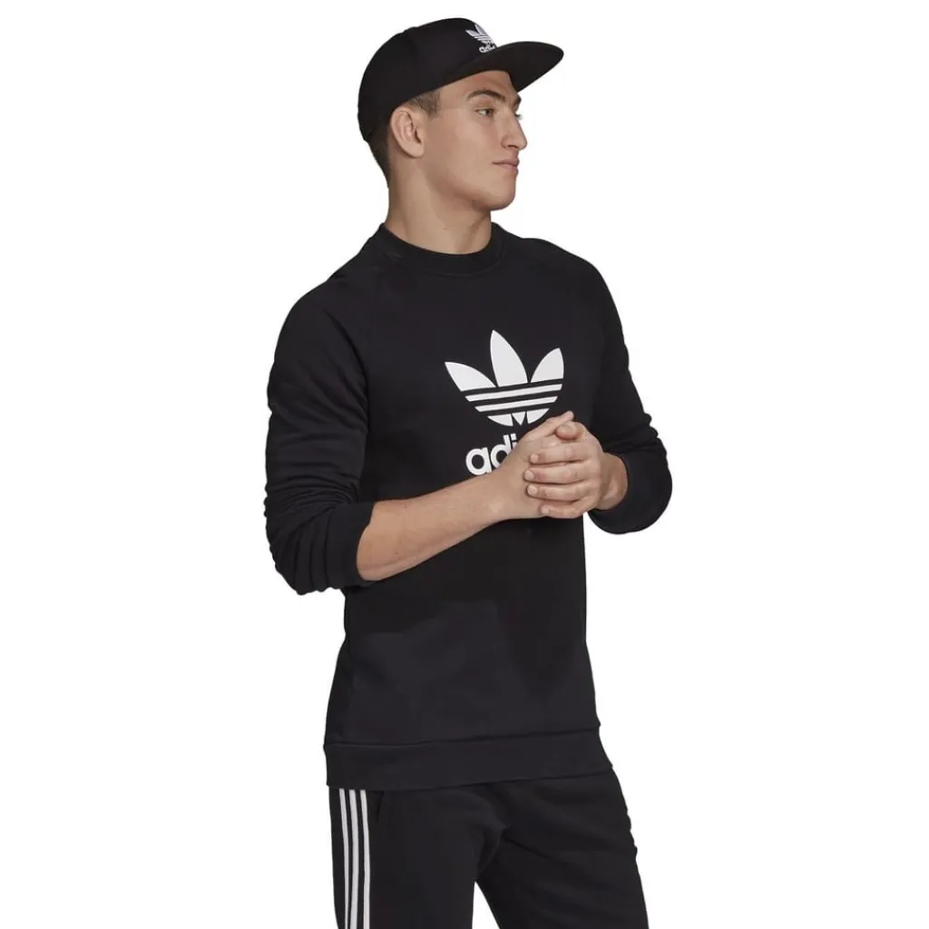 Sweatshirts*adidas Originals Trefoil Sweatshirt in Black