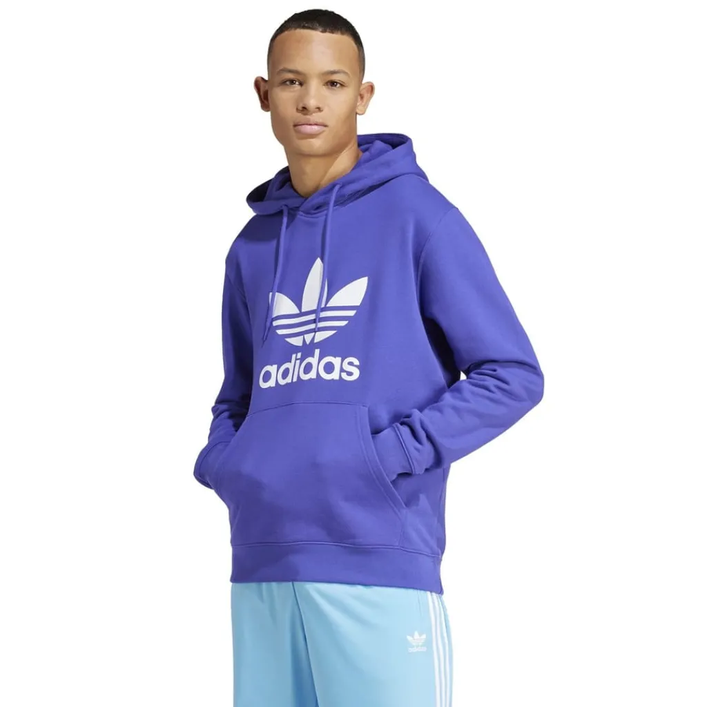 Hoodies*adidas Originals Trefoil Hoody in Blue