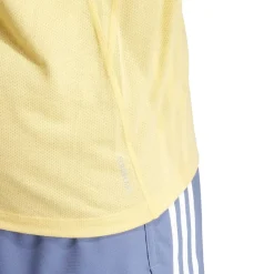 Fitness And Gymwear|T-Shirts And Vests*adidas Own The Run 3-Stripes T-Shirt in Yellow