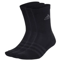 Underwear And Socks*adidas 3-Pack Cushioned Crew Socks in Black Grey