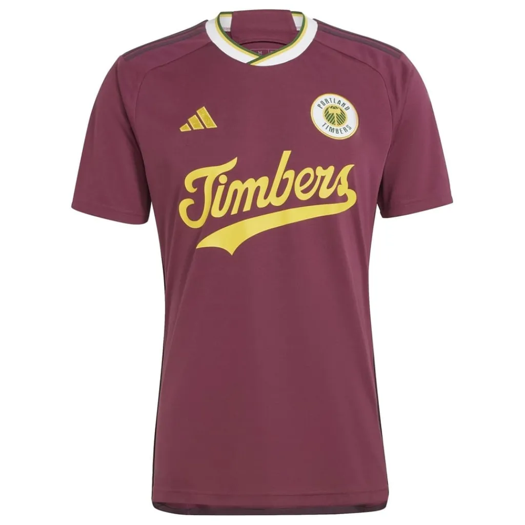 Football And Rugby Clothing*adidas Portland Timbers Third Shirt 2024 2025 Adults in Red