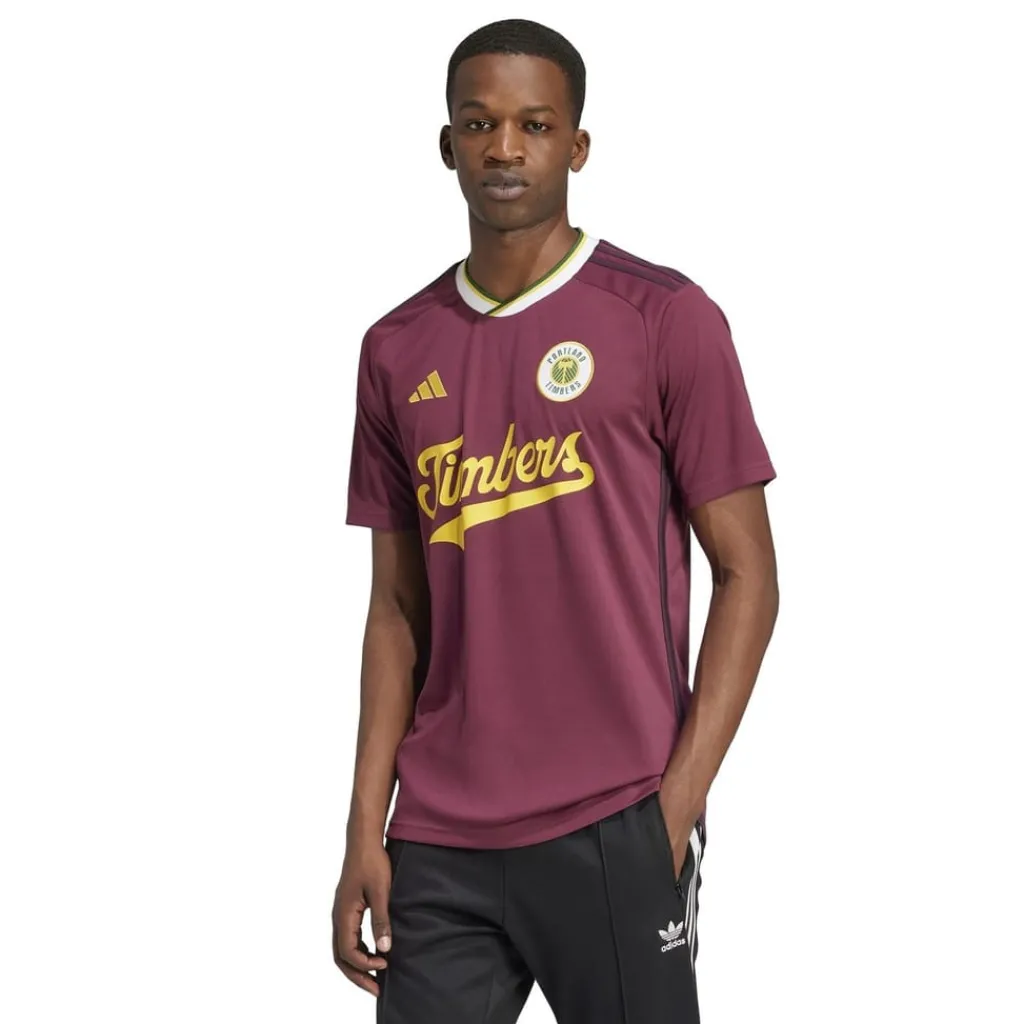 Football And Rugby Clothing*adidas Portland Timbers Third Shirt 2024 2025 Adults in Red