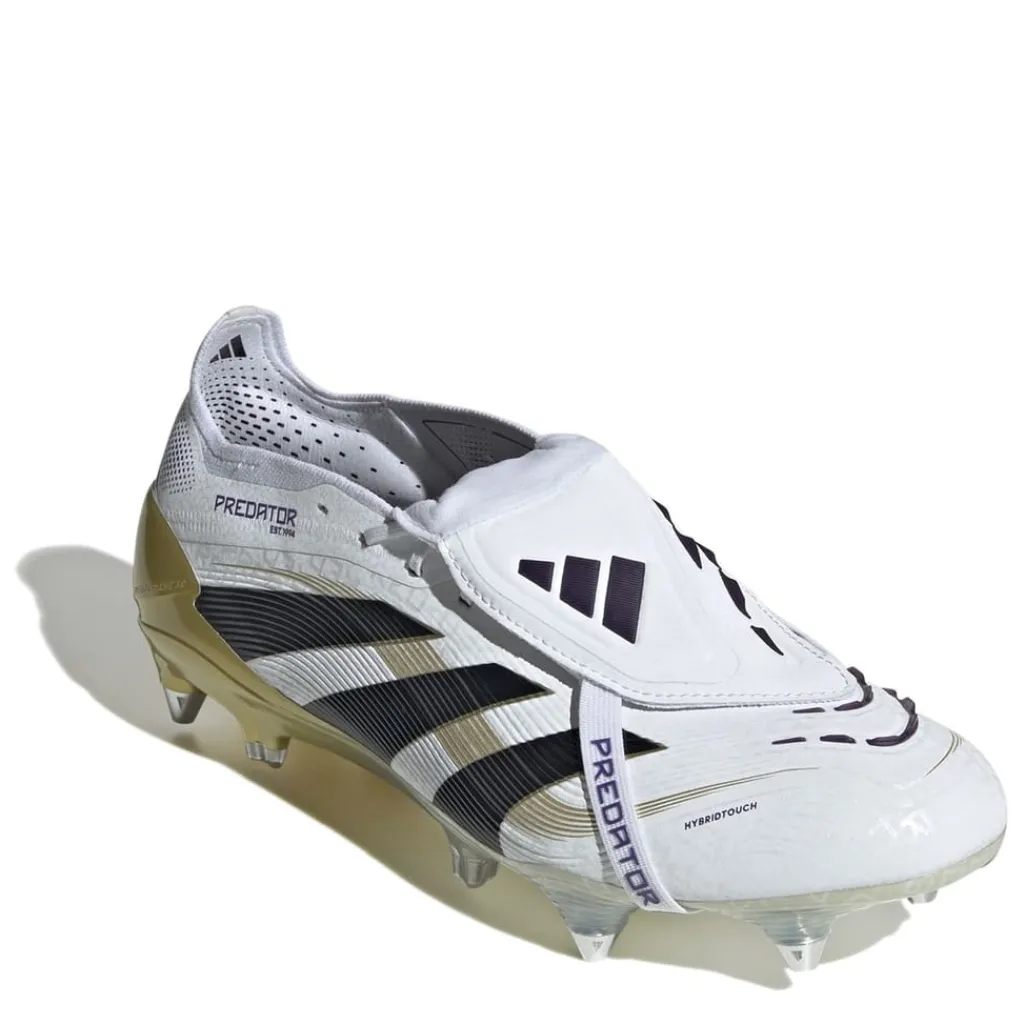 Football Boots*adidas Predator Elite Fold Over Tongue Adults Soft Ground Football Boots in White
