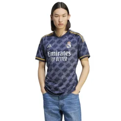 Football And Rugby Clothing*adidas Real Madrid Away Shirt 2023 2024 Adults in Blue