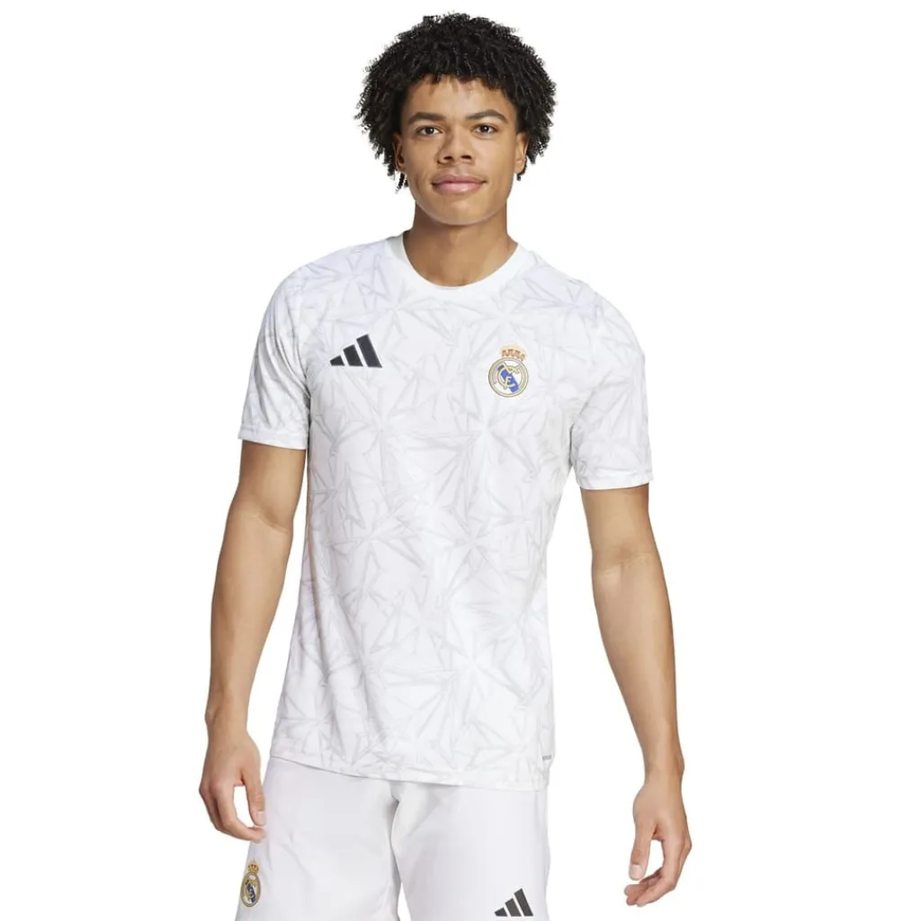 Football And Rugby Clothing*adidas Real Madrid Pre Match Shirt 2024 2025 Adults in White
