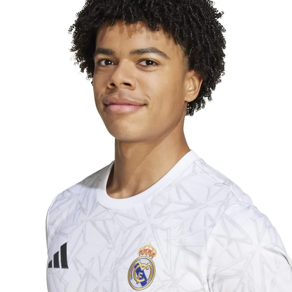 Football And Rugby Clothing*adidas Real Madrid Pre Match Shirt 2024 2025 Adults in White