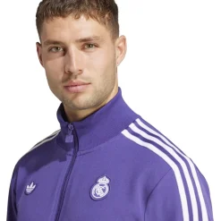 Tracksuits*adidas Real Madrid Terraces Icon Tracksuit Top in Purple