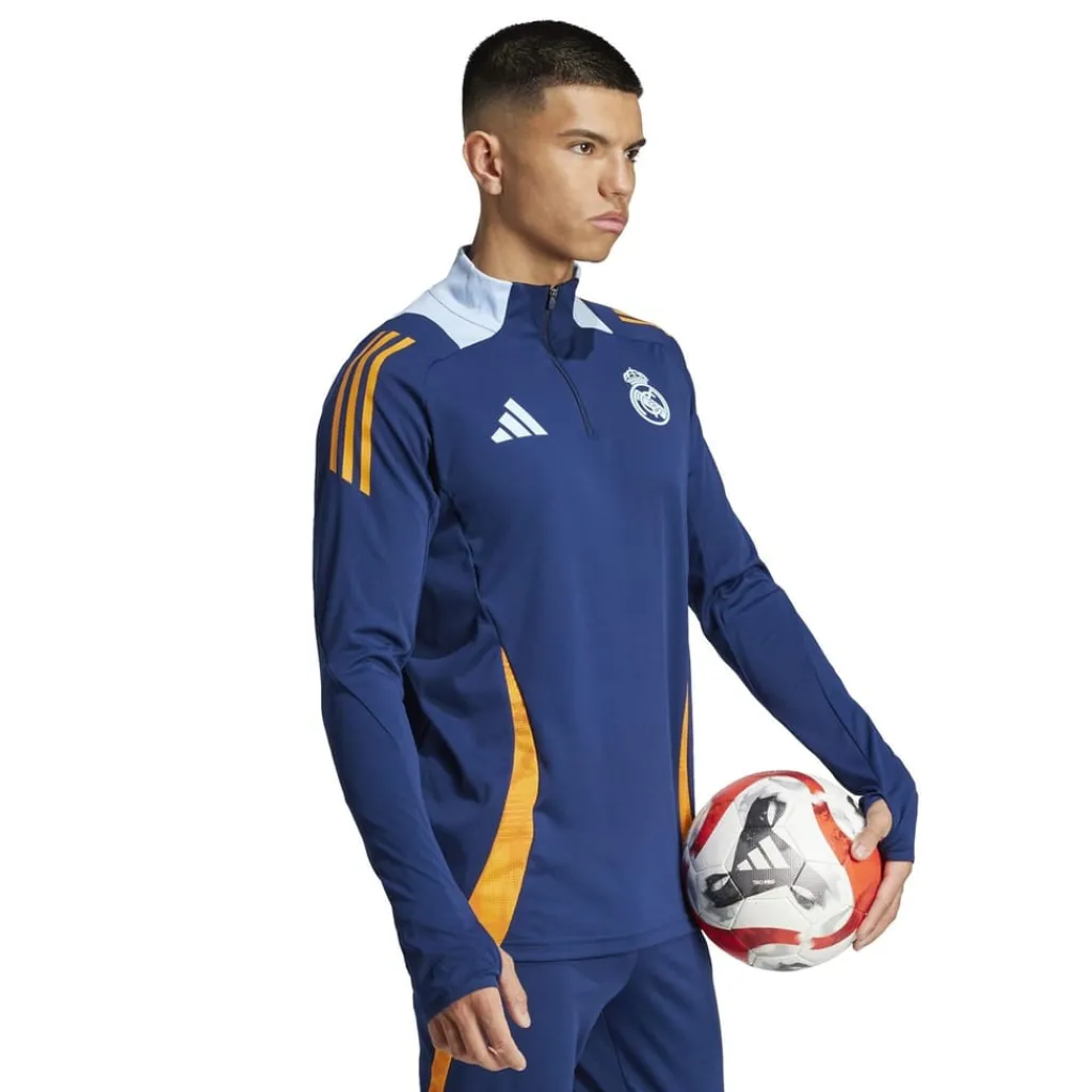Fitness And Gymwear*adidas Real Madrid Training Drill Top 2024 2025 Adults in Blue