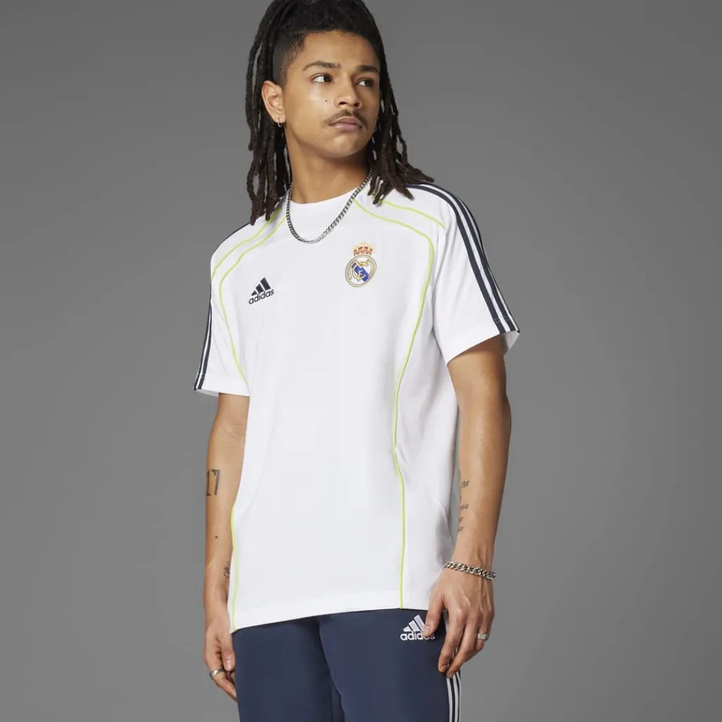 Football And Rugby Clothing*adidas Real Madrid Ubackpack T-Shirt Adults in White